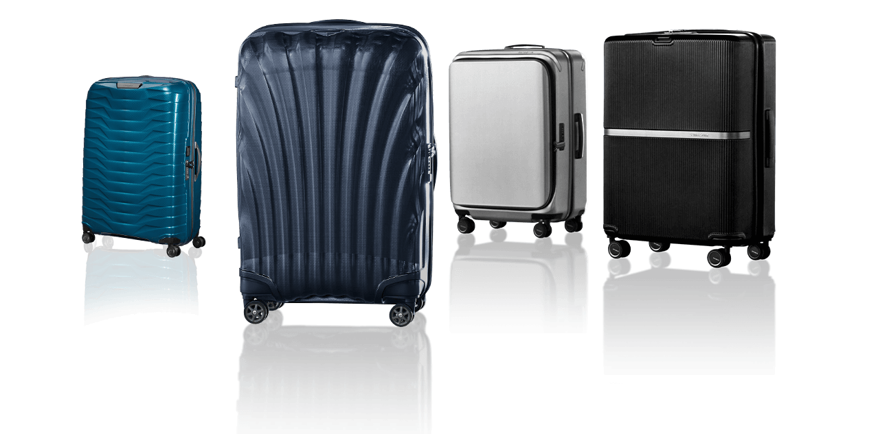 Samsonite UNIMAX, C-LITE, RICHMOND II and MINTER luggages group shot