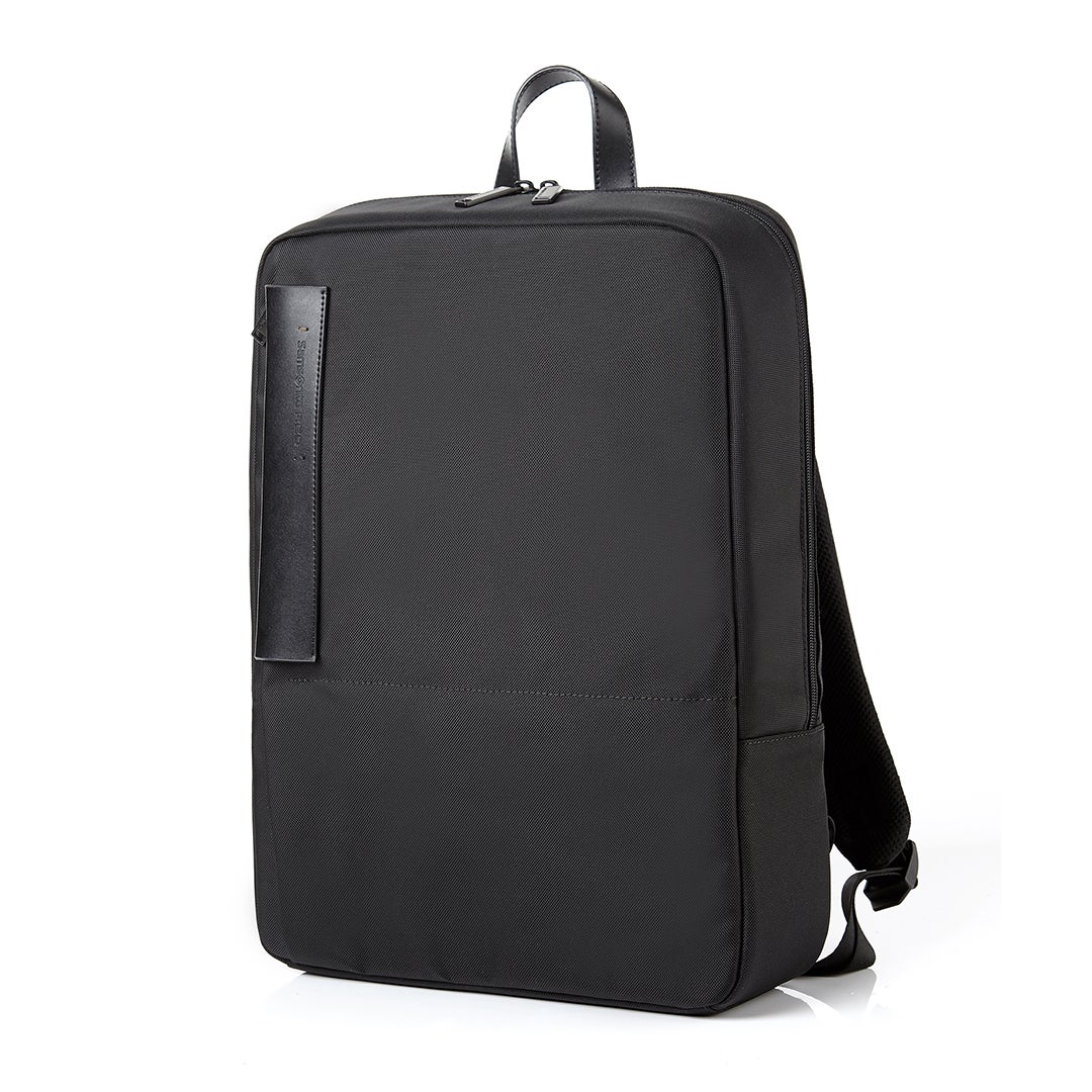 samsonite red leather backpack