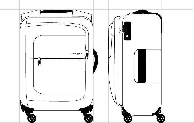 samsonite populite spinner